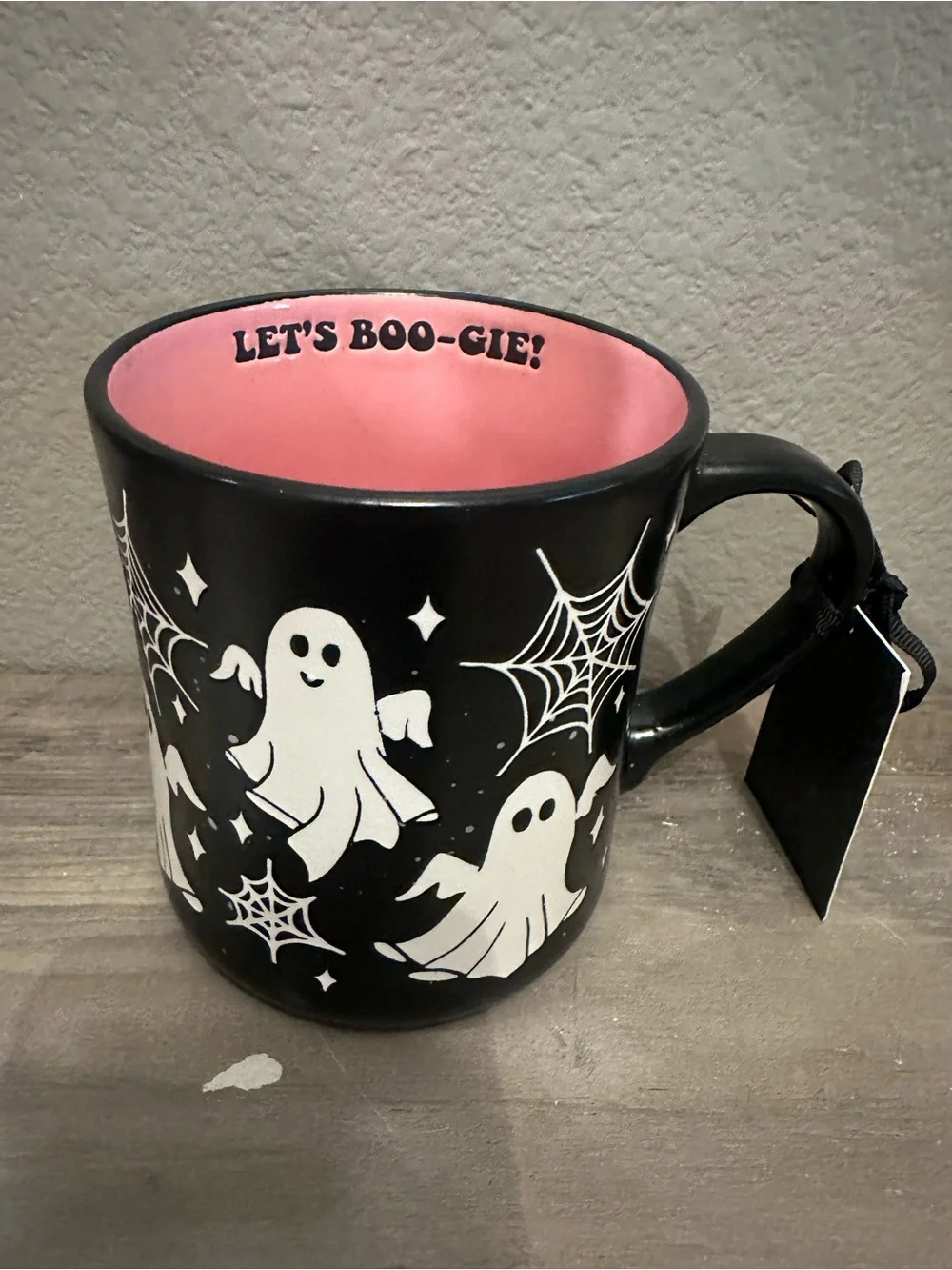Cobwebs & Cauldrons Lets BOO-GIE Ghost Mug